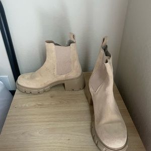 Tan boots